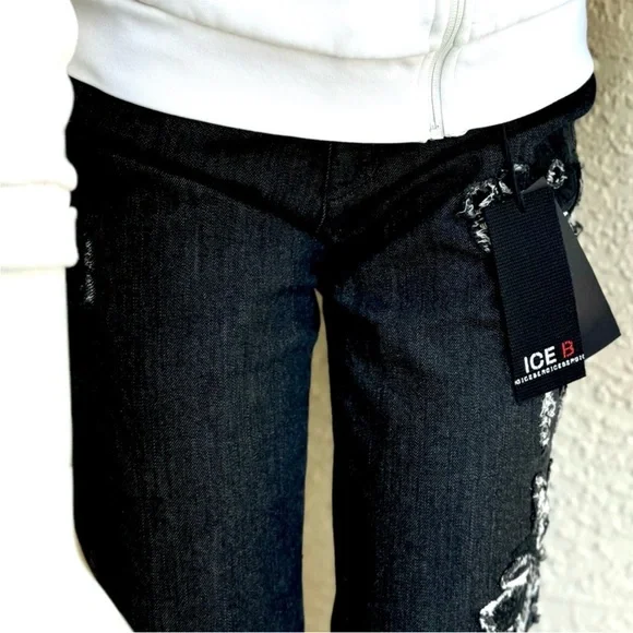 Iceberg 4L Pantalone Women's Jeans Black Size 30